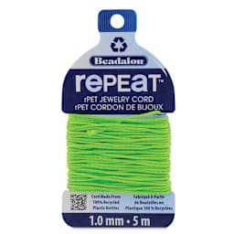 Beadalon Repeat Jewelry Cord - 1 mm x 5 m, Lime Green