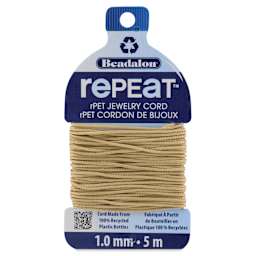 Beadalon Repeat Jewelry Cord - 1 mm x 5 m, Sand