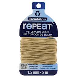 Beadalon Repeat Jewelry Cord - 1.5 mm x 5 m, Sand