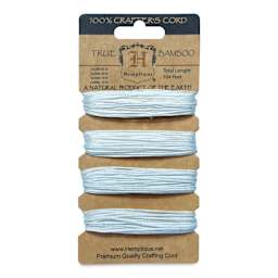 Hemptique Bamboo Cord Card - Natural Multi-Weight, Pkg of 4