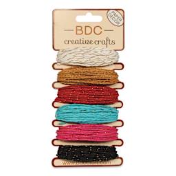 BDC Crafts Paper Twine Cards - Peony, Pkg of 6