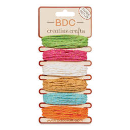 BDC Crafts Paper Twine Cards - Pansy, Pkg of 6