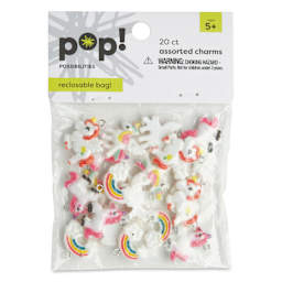 Pop! Charms - Glitter Unicorns, Pkg of 20, front of the packaging