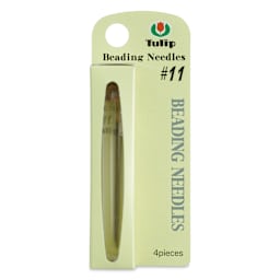 Tulip Needle Company Beading Needles - Size 11, Pkg of 4, front of the packaging