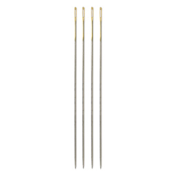 Tulip Needle Company Beading Needles - Embroidery, Size 11, four needles outside of the packaging