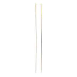 Tulip Needle Company Beading Needles - Size 12, two needles outside of the packaging