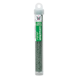 John Bead Miyuki Glass Seed Beads - Dark Sea Green, 22g vial