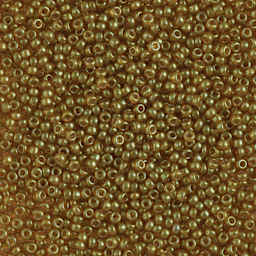 John Bead Miyuki Glass Seed Beads - Sandy Brown, close-up
