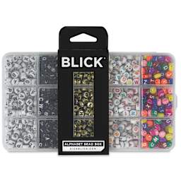 Blick Alphabet Bead Box - Set of 15 - front of packaging