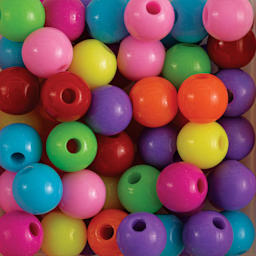 Blick Clay Bead - Assorted Colors, Spherical