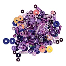 John Bead Sequins & Beads Kit - Purple, 81 g assortment of included beads