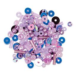 John Bead Sequins & Beads Kit - Light Purple, 81 g assortment of included beads