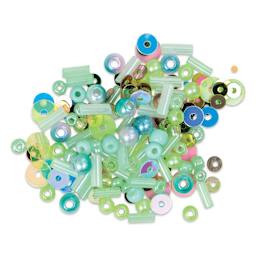 John Bead Sequins & Beads Kit - Light Green, 81 g assortment of included beads
