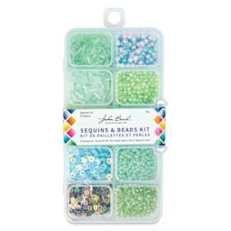 John Bead Sequins & Beads Kit - Light Green, 81 g front of packaging