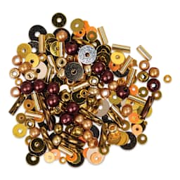 John Bead Sequins & Beads Kit - Gold, 81 g assortment of included beads