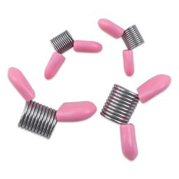 Beadalon Bead Stoppers - Pink Tips, Set of 4 top view