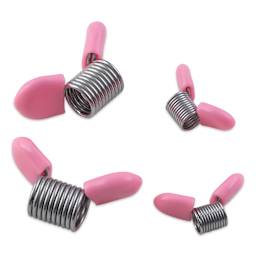 Beadalon Bead Stoppers - Pink Tips, Set of 4