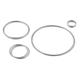 Beadalon Plated Memory Wire - Assorted Sizes, Silver Plated, 1/2 oz - all sizes split out