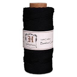 Hemptique Bamboo Cord Spool - Black, 1 mm x 205 ft