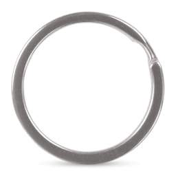 Craft Medley Split Key Rings - Silver, 1-1/4", Pkg of 8