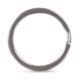 Craft Medley Split Key Rings - Silver, 1", Pkg of 12