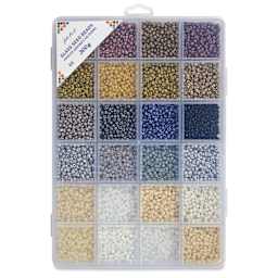 John Bead Color Mix Seed Bead Box - Champagne Glow, Set of 24