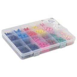 John Bead Color Mix Wood Bead Box - Set of 24