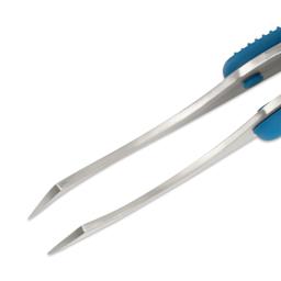 Dritz Soft Grip Tweezers - close-up, open