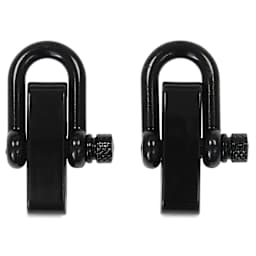 Pepperell Shackle Buckles - Pkg of 2, Black, 40 mm