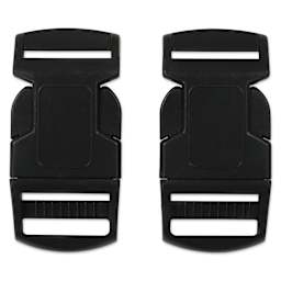 Pepperell Plastic Paracord Buckles - Pkg of 2, Black, 25 mm