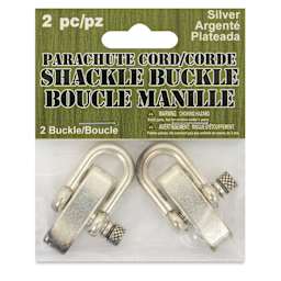 Pepperell Shackle Buckles - Pkg of 2, Silver, 40 mm - front of packaging