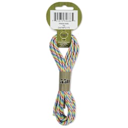 Pepperell Parachute 550 Cord - Rainbow, 16 ft - back of packaging