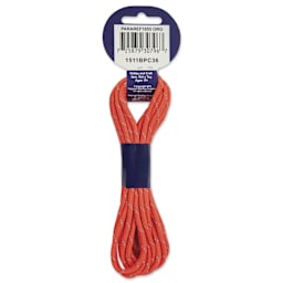 Pepperell Parachute 550 Cord - Reflective Orange, 16 ft - back of packaging