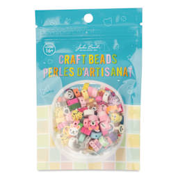 John Bead Craft Beads Clay Shapes - Animal Mix, Pkg of 120 - front of packaging