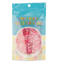 John Bead Craft Beads Star Mix - Pink, 70 g - front of packaging