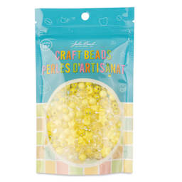 John Bead Craft Beads Star Mix - Yellow, 70 g - front of packaging