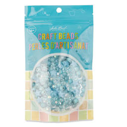 John Bead Craft Beads Star Mix - Blue, 70 g - front of packaging
