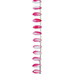 John Bead Crystal Lane DIY Glass Garden Bead Single Strand - Teardrops, Red