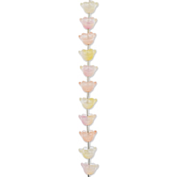 John Bead Crystal Lane DIY Glass Garden Bead Single Strand - Flowers, Assorted Colors