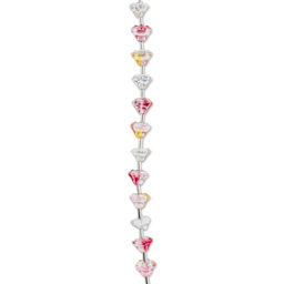 John Bead Crystal Lane DIY Glass Garden Bead Single Strand - Flowers, Pink and Yellow