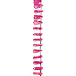 John Bead Crystal Lane DIY Glass Garden Bead Single Strand - Leaves, Pink