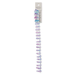 John Bead Crystal Lane DIY Glass Garden Bead Single Strand - Leaves, Purple and Blue front of packaging
