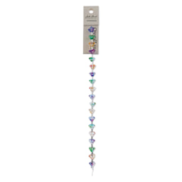 John Bead Crystal Lane DIY Glass Garden Bead Single Strand - Flowers, Assorted Colors front of packaging