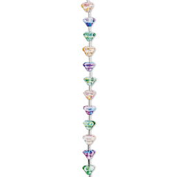 John Bead Crystal Lane DIY Glass Garden Bead Single Strand - Flowers, Assorted Colors
