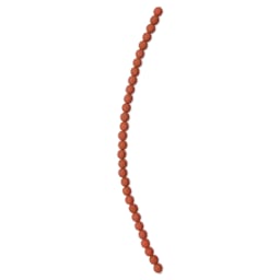 John Bead Czech Glass Preciosa Velvet Bead Strand - Round, Terracotta, 6 mm