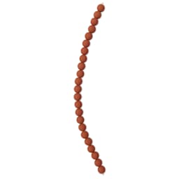 John Bead Czech Glass Preciosa Velvet Bead Strand - Round, Terracotta, 8 mm