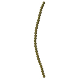 John Bead Czech Glass Preciosa Velvet Bead Strand - Round, Khaki, 6 mm
