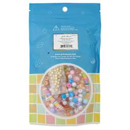 John Bead Craft Beads Bracelet Kit - Assorted Colors - back of packaging