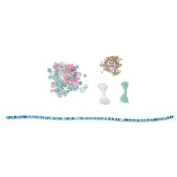 John Bead Craft Beads Bracelet Kit - Blue - contents