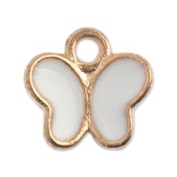 John Bead Sweet & Petite Charm - Butterfly, White